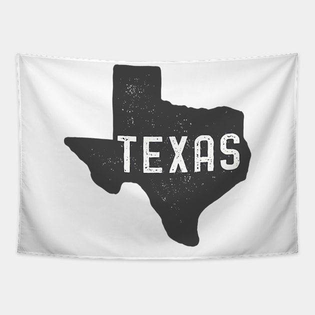 Texas Map Tapestry by DogfordStudios