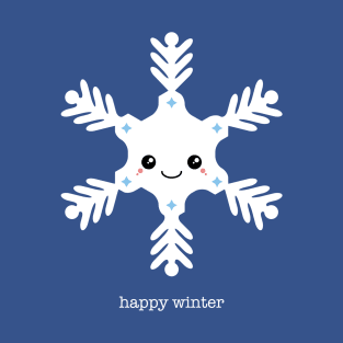 Happy Winter Kawaii Snowflake T-Shirt