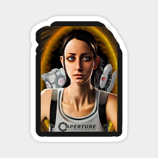 Portal - Chell and friends Magnet