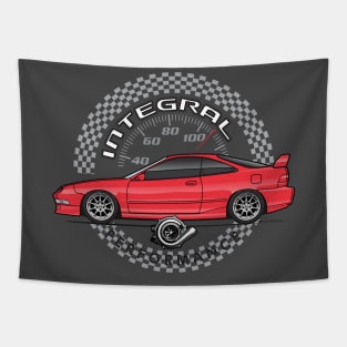 red coupe Tapestry