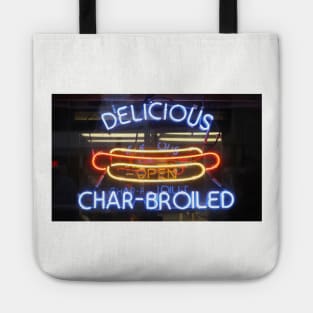 Hot dog neon Tote