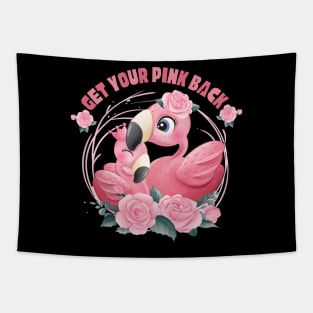 Get Your Pink Back Flamingo Tapestry