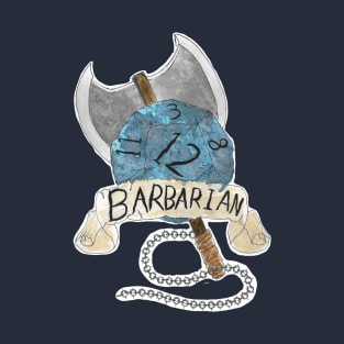 Barbarian D&D Class T Shirt T-Shirt