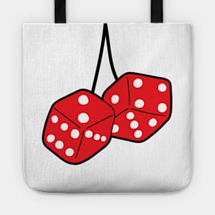 Fuzzy car dice Tote