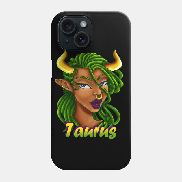 Taurus Phone Case by PointNWink Productions