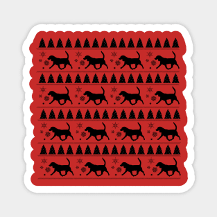 Christmas Beagle Gift Magnet