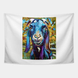 Black Farm Goat Tapestry