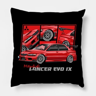 Mitsubishi Lancer evolution evo 9 Red, JDM Pillow