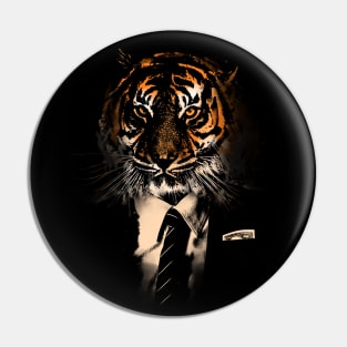 Tiger Tycoon - Corporate Fat Cat Business Capitalist Tiger Pin