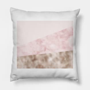 Urban blush marble geo Pillow