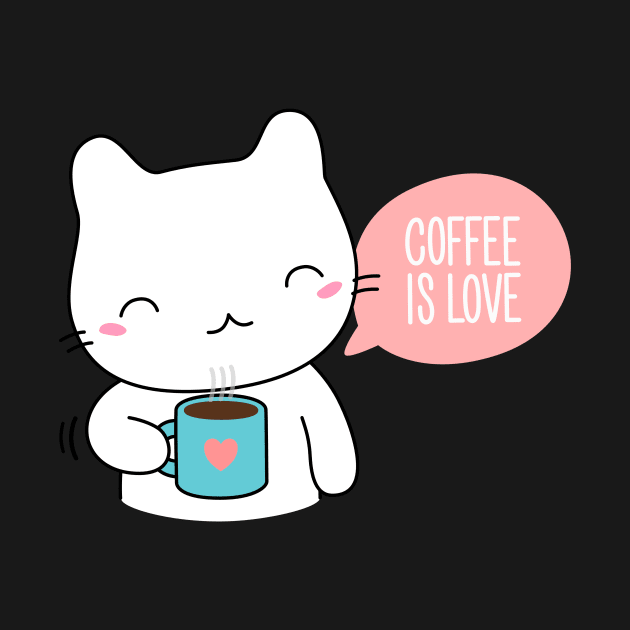 Cute Coffee Cat by happinessinatee