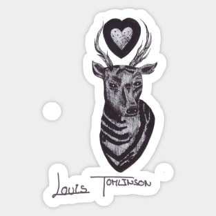 louis tomlinson brown smiley walls Sticker for Sale by noellalee