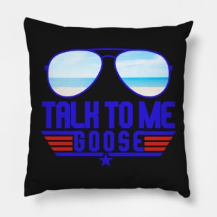 vintage talk to me goose cool design Pillow