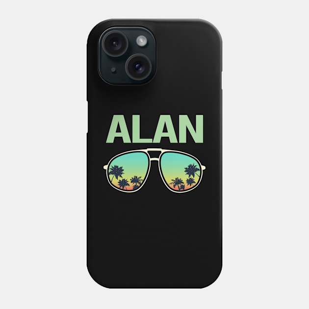 Cool Glasses - Alan Name Phone Case by Atlas Skate