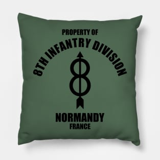 8th Infantry Division - Normandy France Pillow