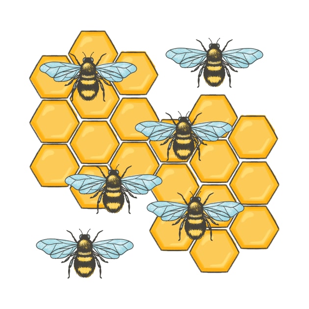 Honey Bees by SWON Design