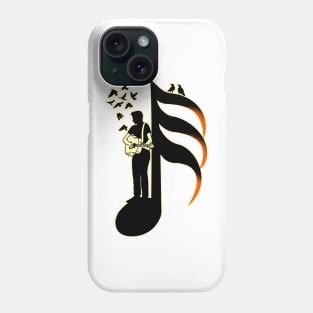 Guitarist Musician - thirty-second note Phone Case