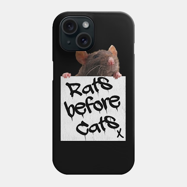 Rat - Rats Before Cats Phone Case by Kudostees