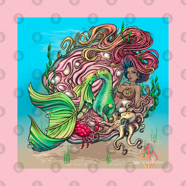 Mermaid Reva Prisma by Mei.illustration