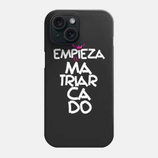 The matriarchy begins. Nairobi phrase in La Casa de Papel. White and pink typography. Phone Case