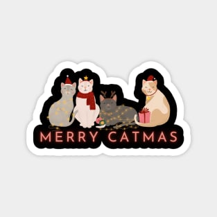 Merry Catmas Magnet