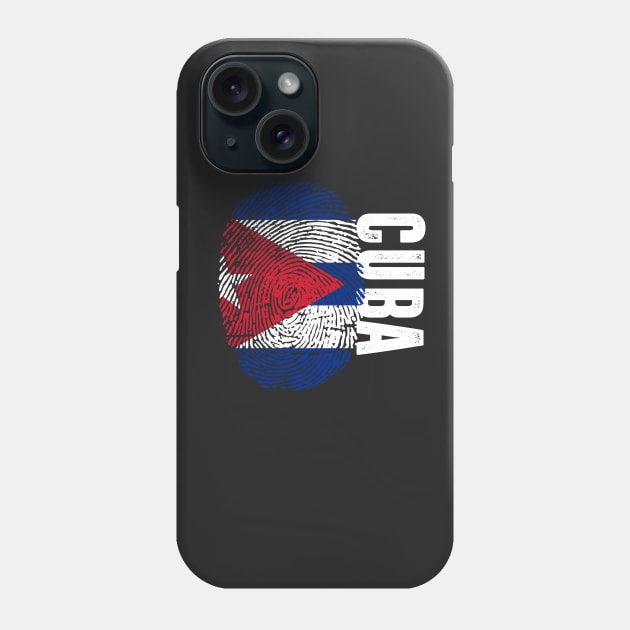 Cuba Flag Fingerprint My Story DNA Cuban Phone Case by Your Culture & Merch