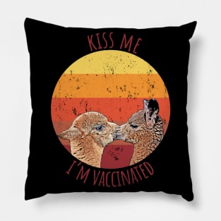 Kiss Me I'm Vaccinated Pillow