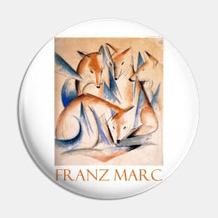 Four Foxes by Franz Marc Pin