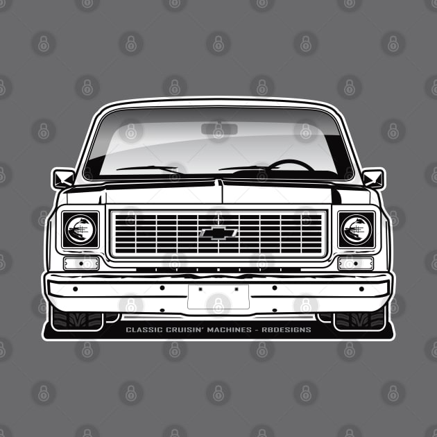 1973-1974 Squarebody Chevrolet C10 Blazer Suburban BW by RBDesigns