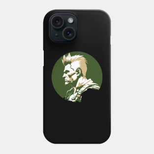 Guile from Street Fighter - Circular Design Phone Case