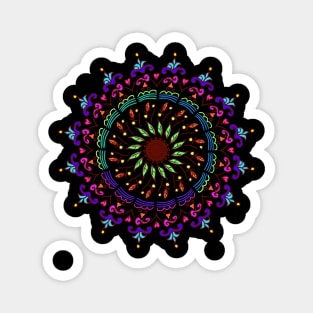 Colorful mandala art Magnet