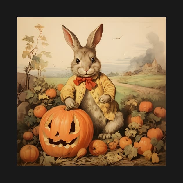 Easter Bunny And Pumpkins by MiracleROLart