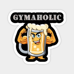 Gymaholic - Funny Gym and Workout Design Magnet