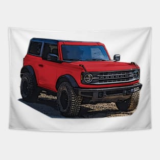2021 Race Red Ford Bronco 2 Door Tapestry