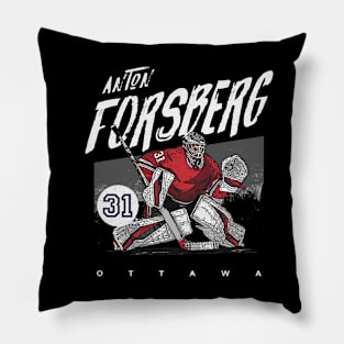 Anton Forsberg Ottawa Grunge Pillow