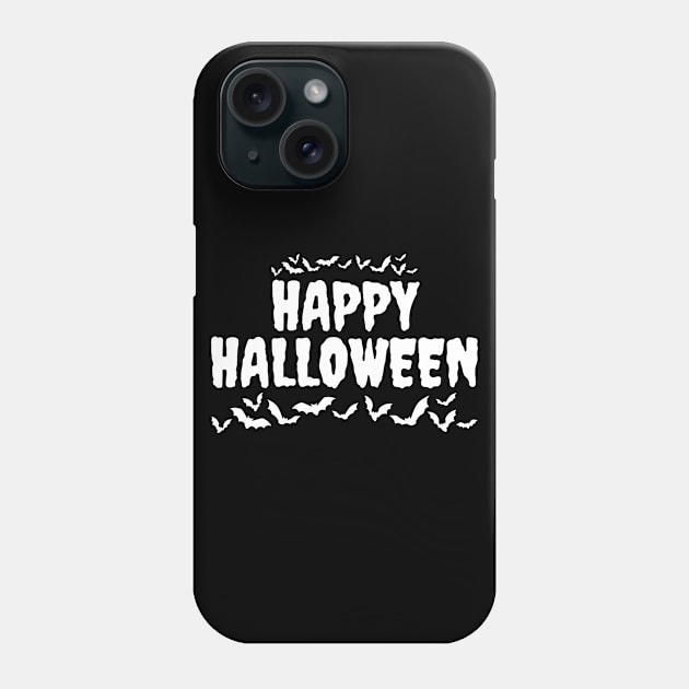 Halloween typographic design IV Phone Case by JK Mercha