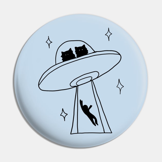 cat alien abduction line art Pin by alisadesigns