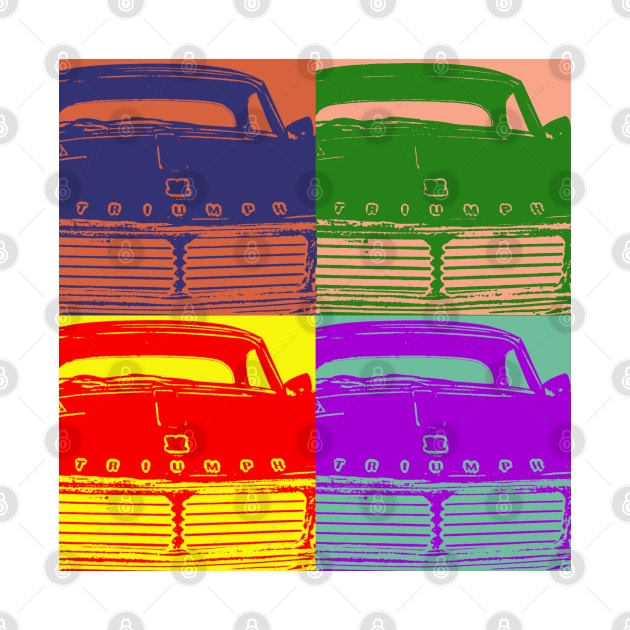 Classic 1960s Triumph Spitfire 4 Mk2 car pattern by soitwouldseem