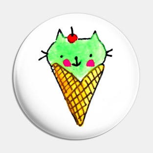 Cat Cone Pin