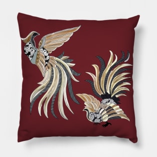 Couple Bird Engagement Event Pillow