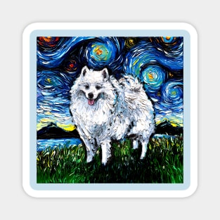 American Eskimo Night Magnet