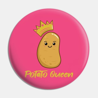 Cute Kawaii Potato Queen Pin