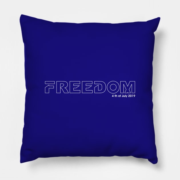 independence day, freedom Pillow by osvaldoport76