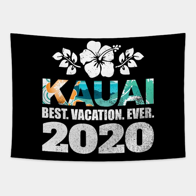 Kauai Best Vacation Ever 2020 Souvenir Gift Tapestry by grendelfly73