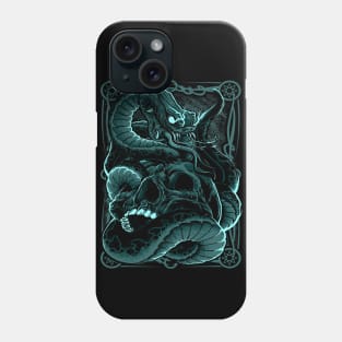 Skull with Snake 01 Phone Case