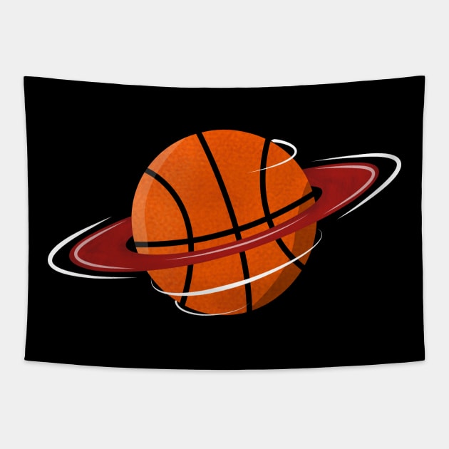 Basketball planet Tapestry by Faishal Wira