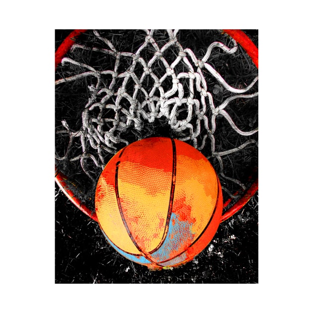 Basketball art print swoosh 109 - basketball artwork - Basketball wall art by takumipark