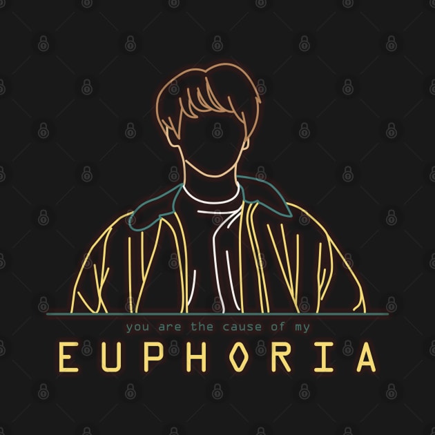 BTS JUNGKOOK EUPHORIA LINE ART by moritajung