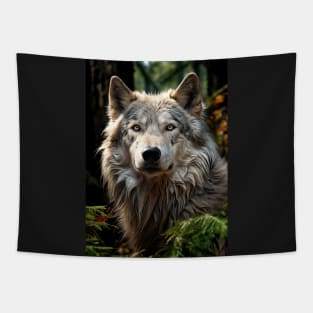 Great Wolf Deep In The Forest Tapestry