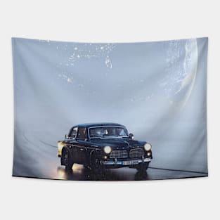 Foggy Drive Tapestry